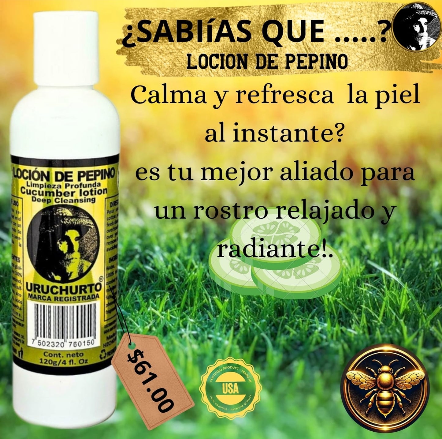 LOCION DE PEPINO
